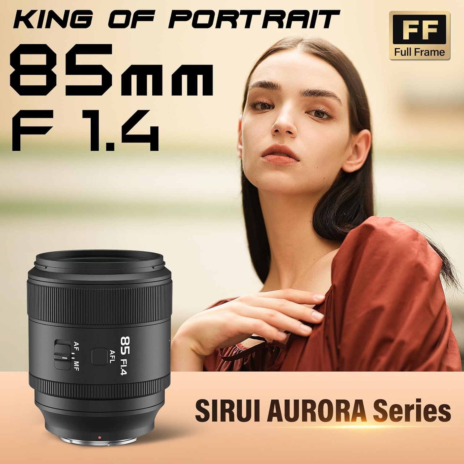 SIRUI Aurora 85mm F1.4 Full Frame Auto Focus Lens, Telephoto Prime Portrait Lens for Z Mount Cameras, Black - Image 2