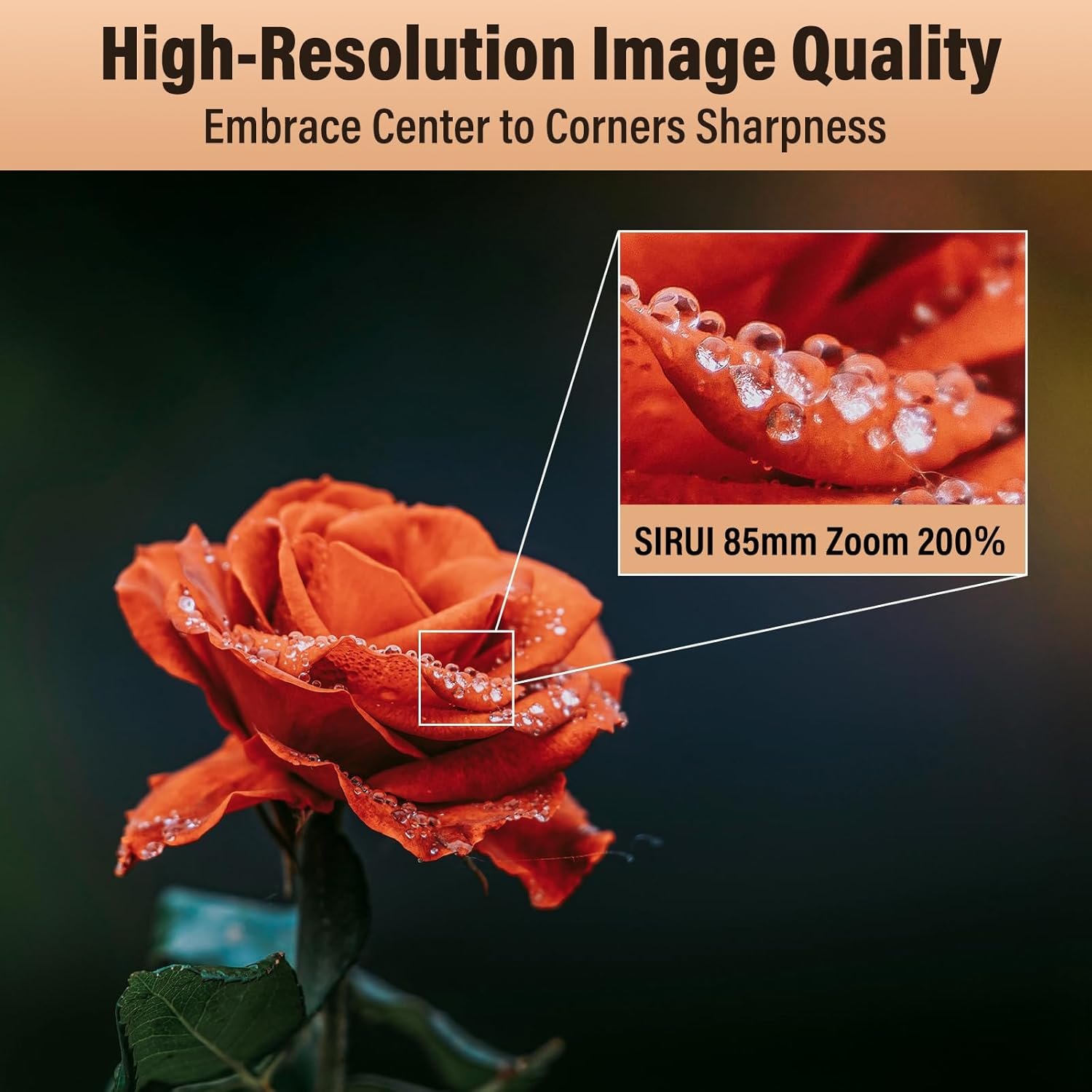 SIRUI Aurora 85mm F1.4 Full Frame Auto Focus Lens, Telephoto Prime Portrait Lens for Z Mount Cameras, Black - Image 3