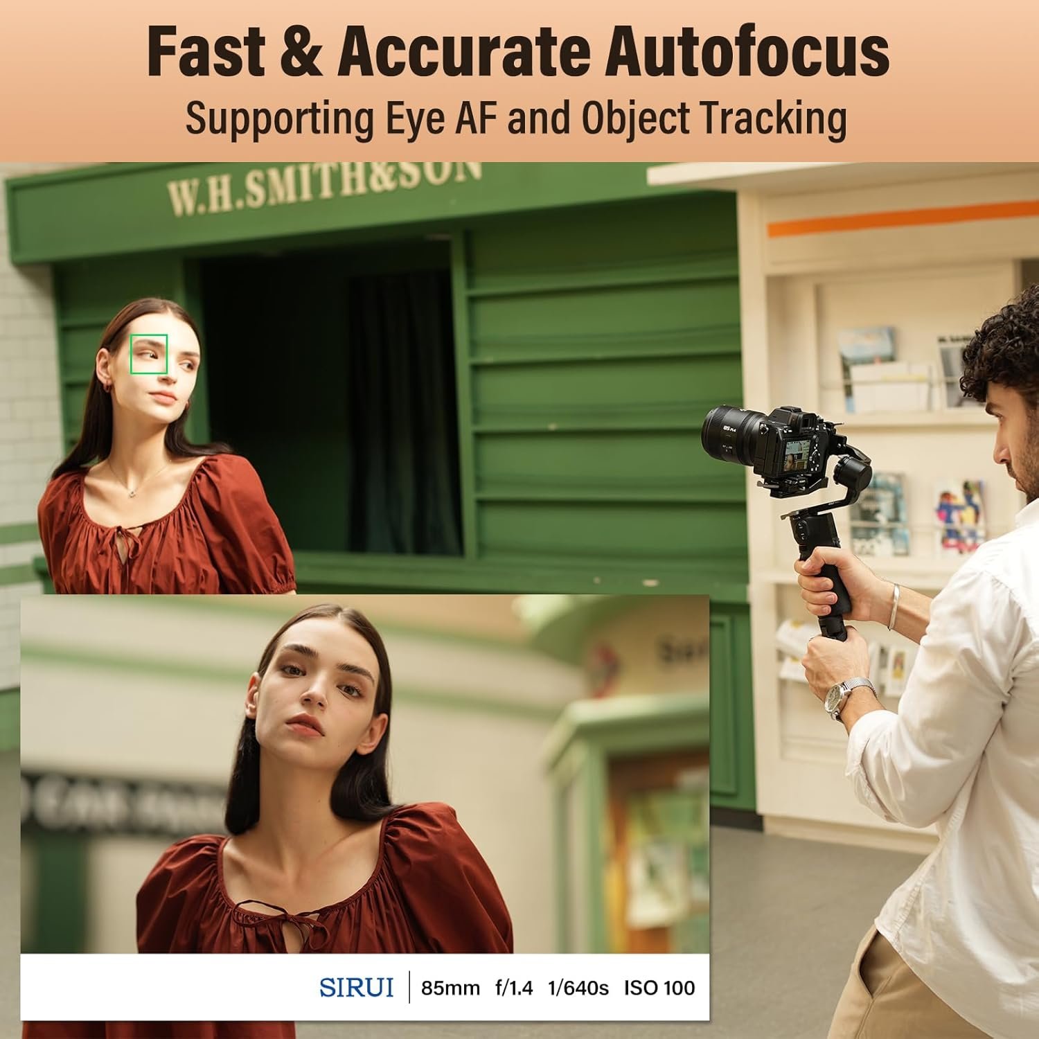 SIRUI Aurora 85mm F1.4 Full Frame Auto Focus Lens, Telephoto Prime Portrait Lens for Z Mount Cameras, Black - Image 5