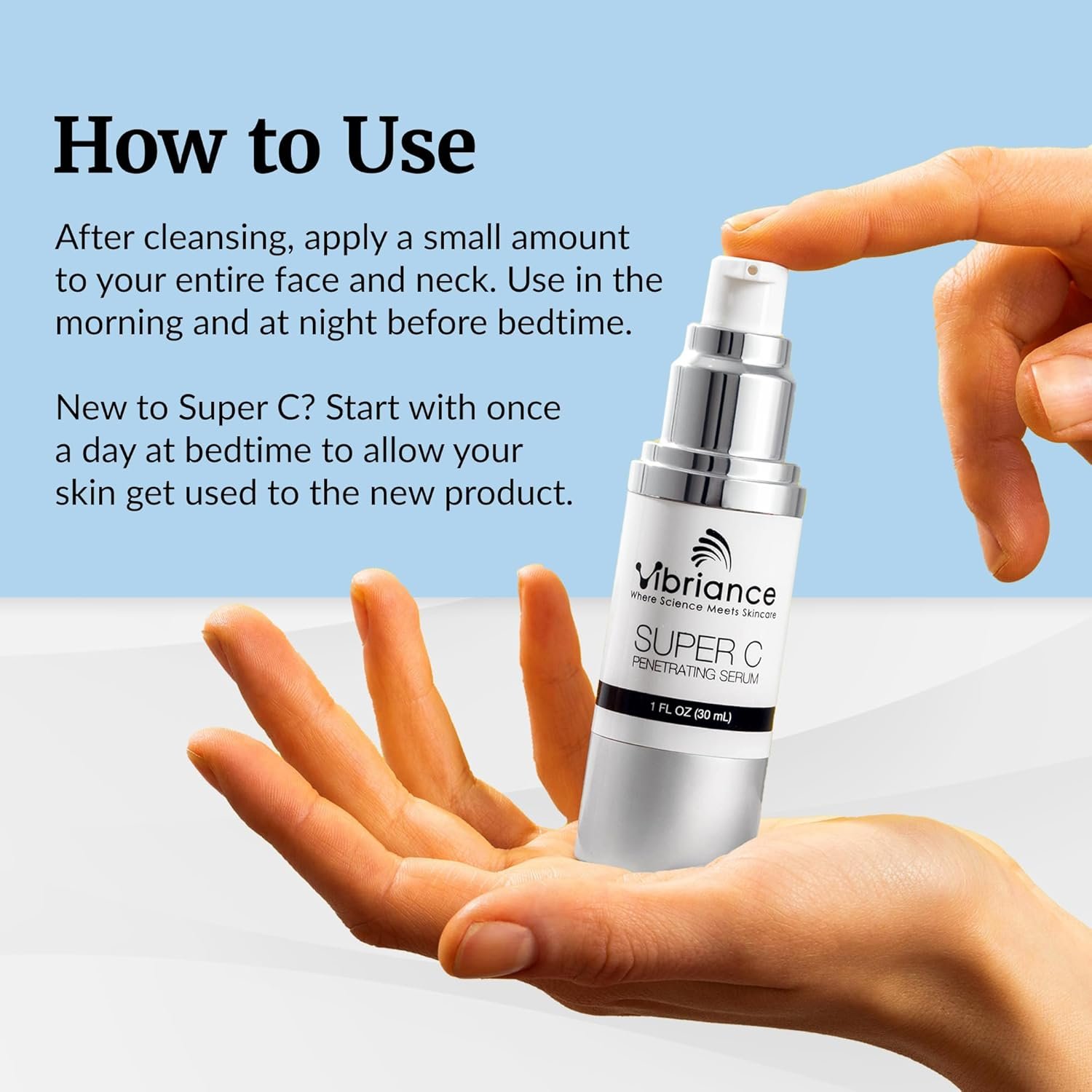 Vibriance Super C Serum for Mature Skin - All-in-One Vitamin Formula Hydrates, Firms, Lifts, Smooths, Targets Age Spots, Wrinkles, 1 fl oz - Pack of 2 - Image 3