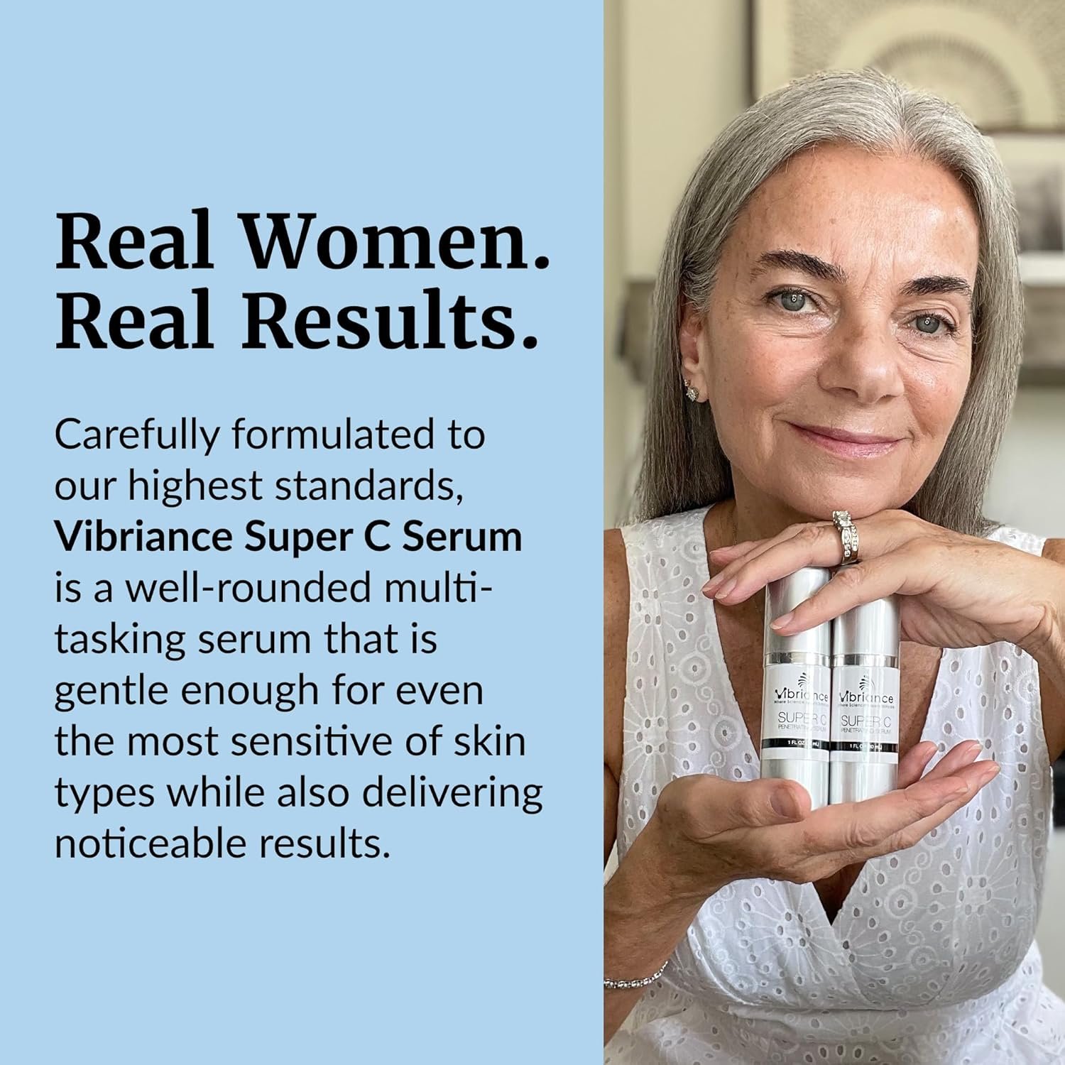 Vibriance Super C Serum for Mature Skin - All-in-One Vitamin Formula Hydrates, Firms, Lifts, Smooths, Targets Age Spots, Wrinkles, 1 fl oz - Pack of 2 - Image 6