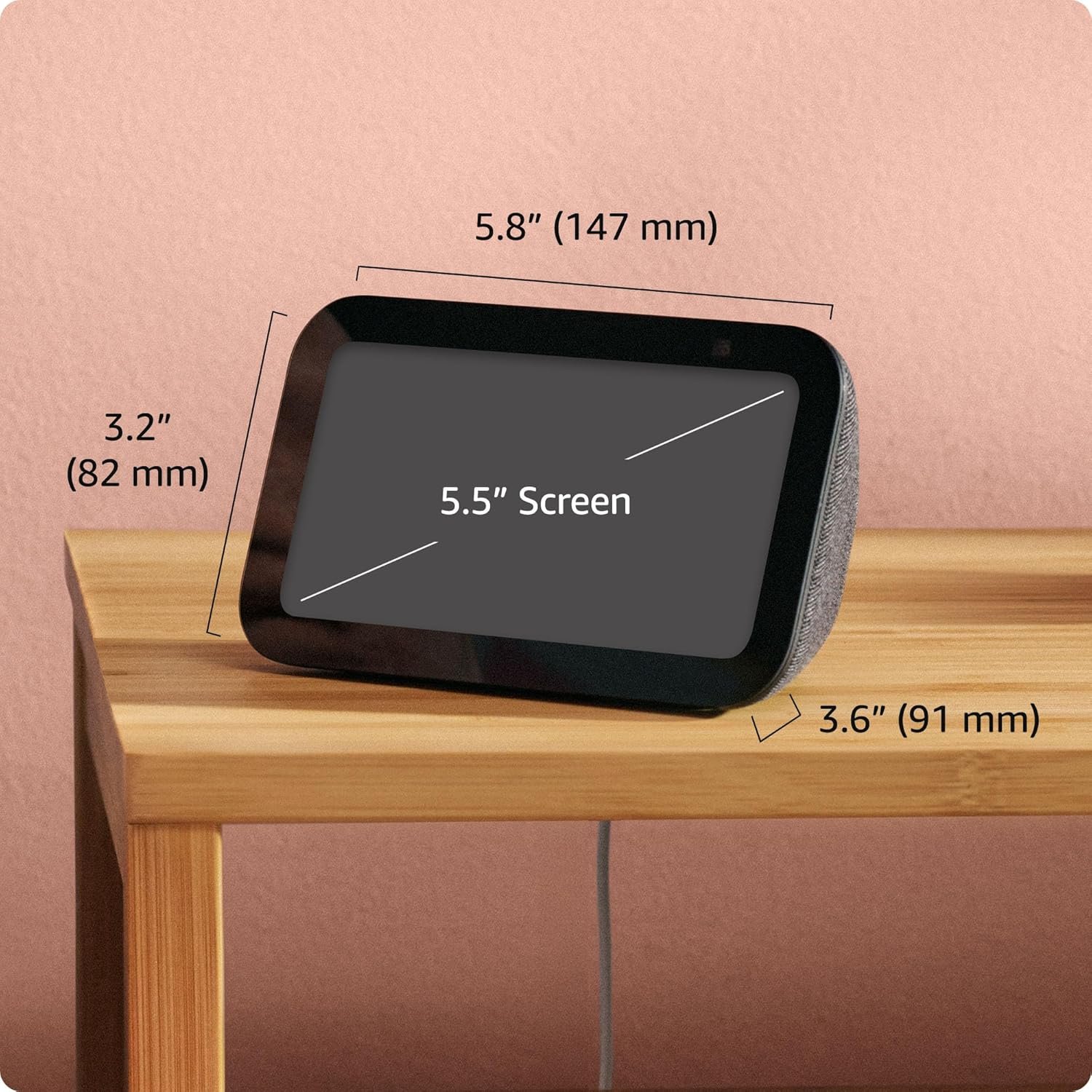 Amazon Echo Show 5 (newest model), Smart display with 2x the bass and clearer sound, Cloud Blue - Image 4