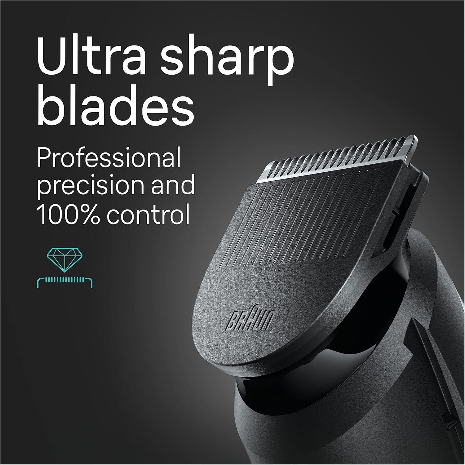 Braun All-in-One Style Kit Series 5 5470, 9-in-1 Trimmer for Men w/Beard Trimmer, Body Trimmer for Manscaping, Gillette Fusion5 ProGlide Razor, 40 Length Settings, Rechargeable Battery, Cordless - Image 7