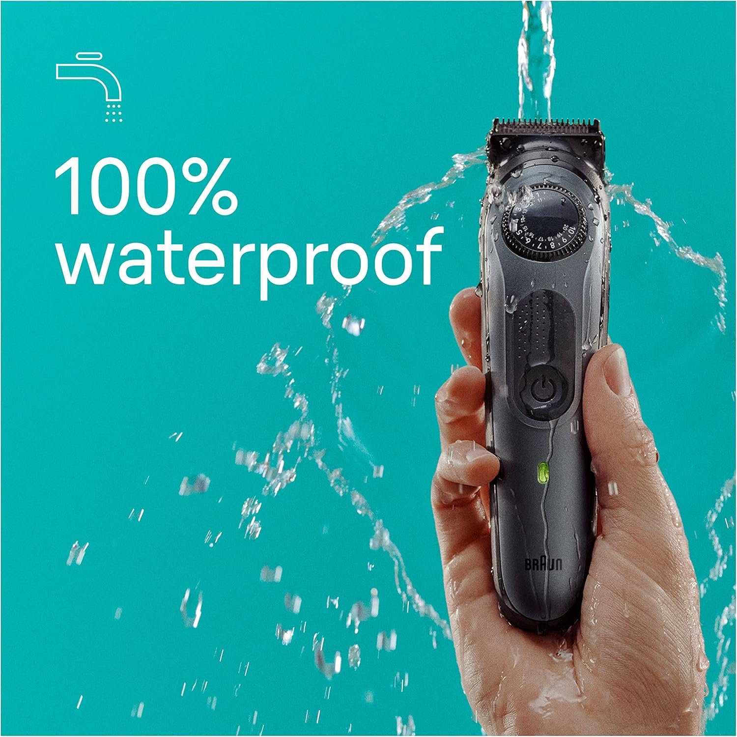 Braun All-in-One Style Kit Series 5 5470, 9-in-1 Trimmer for Men w/Beard Trimmer, Body Trimmer for Manscaping, Gillette Fusion5 ProGlide Razor, 40 Length Settings, Rechargeable Battery, Cordless - Image 8