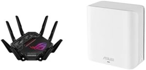 Bundle of ASUS ROG GT-BE98 PRO Quad-Band WiFi 7 Gaming Router Subscription-Free Security, ...