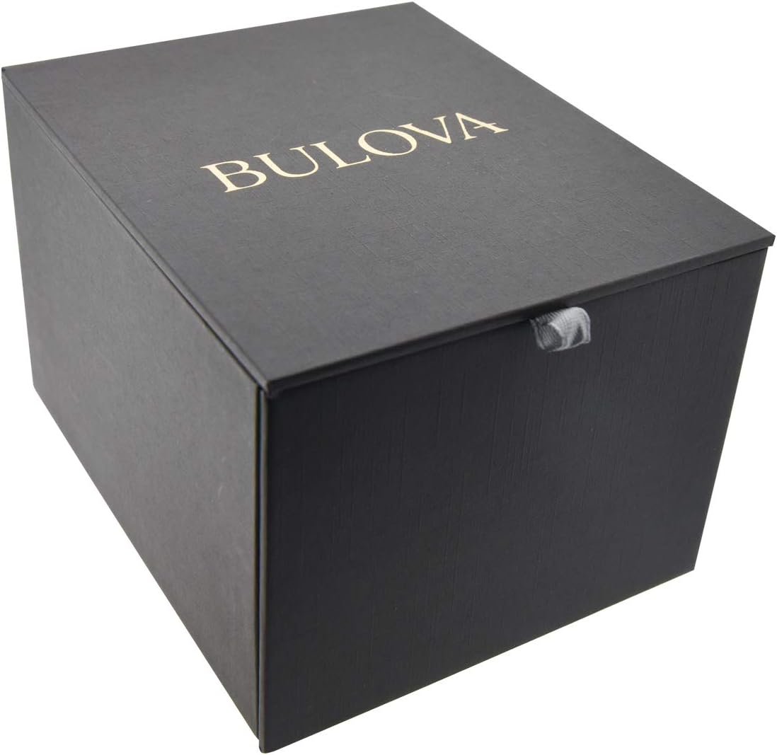 Bulova Mens Dress Classic Quartz Two Tone Stainless Steel Watch, Patterned Dial, 39mm - Image 4