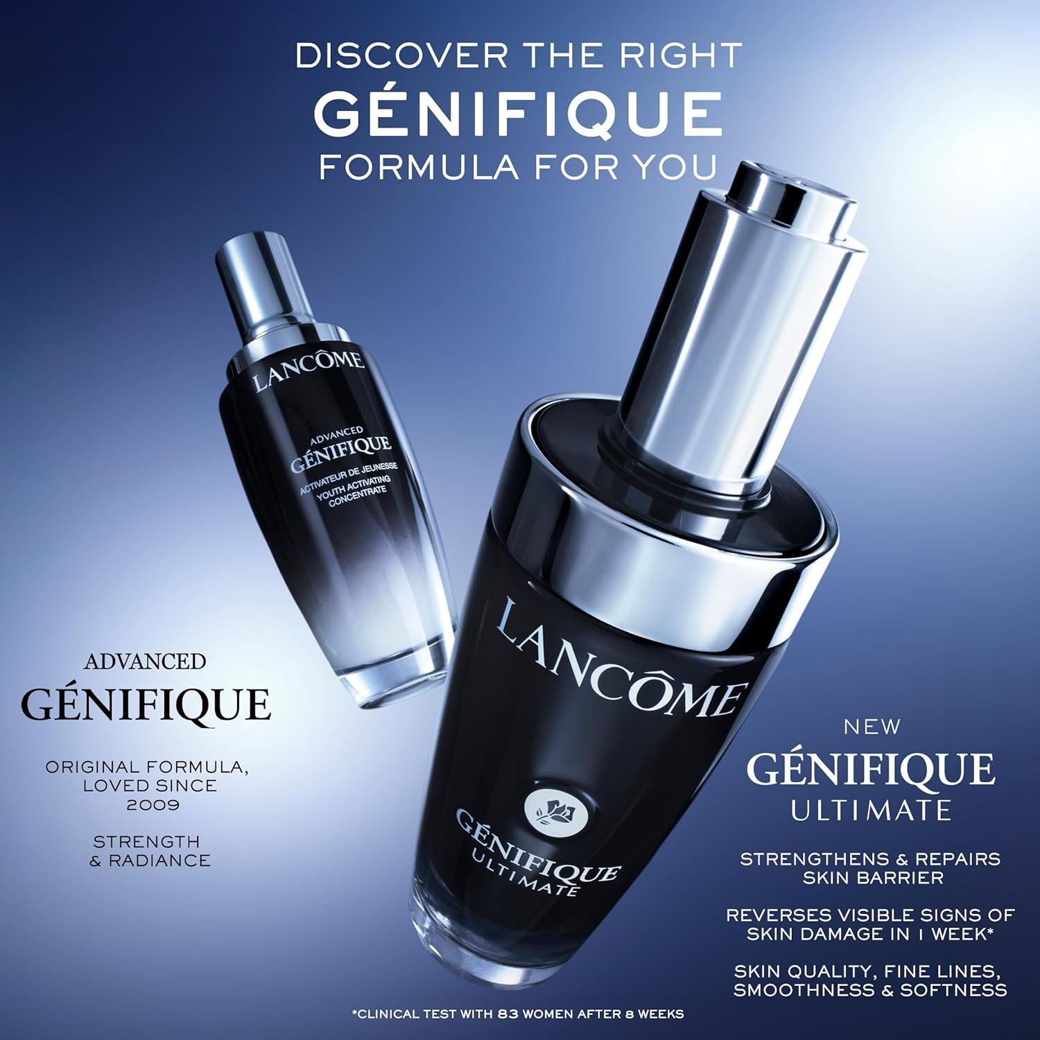 Lancôme Génifique Ultimate Dual Recovery Face Serum- Anti-Aging Serum Visibly Improves Fine Lines, Rough Texture, Plumpness and Even Skintone - with Beta Glucan and, Hyaluronic Acid - Image 5