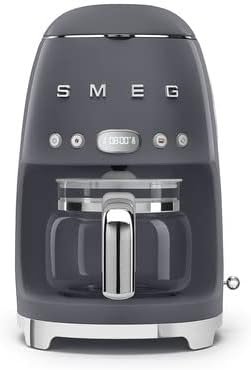 Smeg 50’s Retro Style Aesthetic Drip Coffee Machine with 10 Cup Glass Carafe, Auto S...