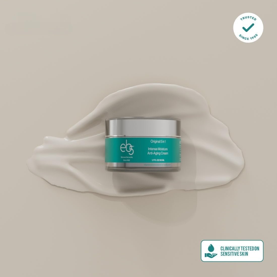 eb5 Intense Moisture Anti Aging Moisturizer Face and Neck Cream- Tone & Tighten Skin with Retinol, Fade Fine Lines and Wrinkles with Vitamin E, A and B5-4oz - Image 7