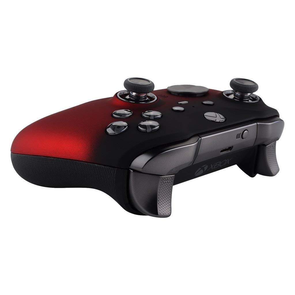 MODDEDZONE Custom MODDED controller Wireless Compatible with Xbox ONE Elite Series 2 and PC - With Smart Mods - Best For FPS Games - Handcrafted by Experts in USA with Unique Design - Shadow Red - Image 5