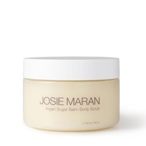 Josie Maran Argan Sugar Balm Body Scrub – Exfoliating Sugar Scrub with 100% Pure Argan Oil & Coconut Oil – Softens, Smoothes & Hydrates Dry Skin – Vegan + Cruelty Free – Night Flower (18 oz)
