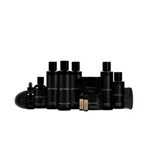 Golden Grooming Co. Complete Men’s Grooming Gift Set – Beard Oil, Face & Body Wash, Shampoo, Balms, Moisturizer, Scrub & More