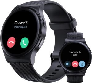 Motorola Moto Watch 120 – Premium Bluetooth Smartwatch with AMOLED Display, 10-Day Battery, Heart Rate & SpO2 Tracking, Fitness & Health Monitoring, Compatible with Android and iPhone – Phantom Black