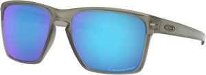 Oakley Man Sunglasses Matte Black Frame, Grey Lenses, 57MM