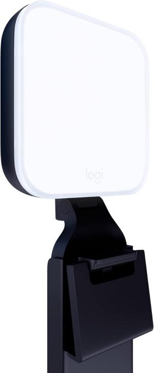 Logitech for Creators Litra Glow Premium LED Streaming Light with TrueSoft, adjustable mount, video lighting for recording streams, PC/Mac – Graphite