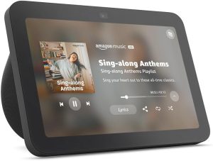 Amazon Echo Show 8, With Spatial Audio, Smart Home Hub, ideal for open living spaces, includes Alexa, Charcoal