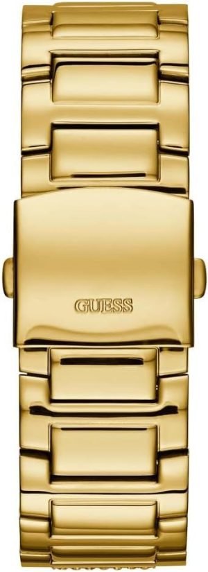 GUESS Stainless Steel Gold-Tone Crystal Embellished Bracelet Watch