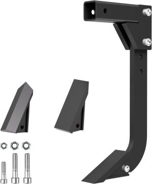 Hitch Mounted Ripper, Hitch Lawn Trencher, Tractor Accessories for ATV/UTV/Tractor with 2″ Receiver, 18″ Adjustable Trenching Shank Plow, Heavy Duty Subsoiler with 2 Replaceable Teeth