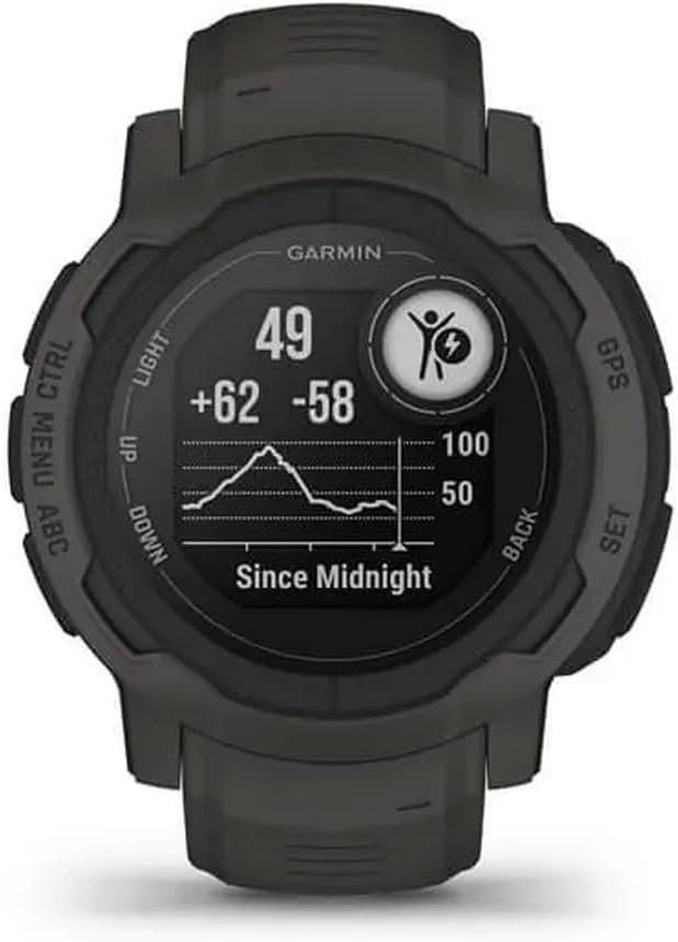 Garmin Instinct 2, Rugged Outdoor Watch with GPS, Built for All Elements, Multi-GNSS Support, Tracback Routing and More, Graphite - 010-02626-10 - Image 4