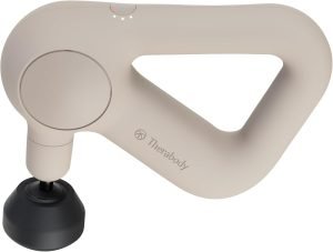 TheraGun Relief by Therabody – Easy-to-Use, Comfortable & Light Handheld Percussion Massage Gun for Everyday Pain Relief Massage Therapy in Neck, Back, Leg, Shoulder and Body (Sand)