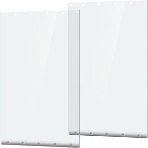 Ripeng 2 Pcs Dog Door Replacement Flaps 15 x 24 Inch Compatible with Dog Door Model DSRWSL, Fit Dogs up to 120 lbs, Clear Flexible Weatherproof Pet Supplies Home Flap, Easy to Install