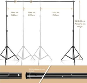 Photography Lighting Kit, Softbox Lighting Kit with Photo Backdrop for Product Photography, Portrait photography, Video Shooting Photography