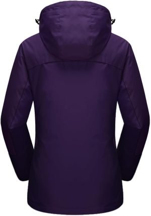 MAGCOMSEN Women’s 3-in-1 Winter Coats Snow Ski Jacket Waterproof Windproof Fleece Li...