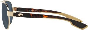 Costa Del Mar Polarized Sunglasses Womens – Loreto Aviator Designer Sunglasses for Women with 100% UV Protection Size 56 580P