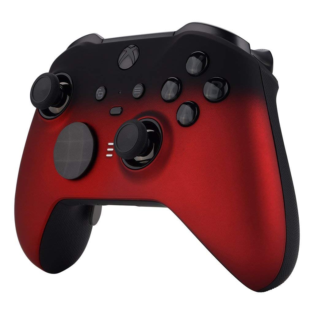 MODDEDZONE Custom MODDED controller Wireless Compatible with Xbox ONE Elite Series 2 and PC - With Smart Mods - Best For FPS Games - Handcrafted by Experts in USA with Unique Design - Shadow Red - Image 4