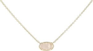 Kendra Scott® Grayson Stone Pendant Necklace – Brass Construction – 14K Gold Plating – Lobster Clasp