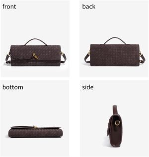 Suede Woven Purse for Women Evening Clutch Purse Woven Shoudler Bag Crossbody Satchel with Metal Buckle 2025