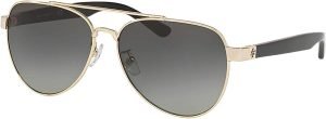 Tory Burch TY6070 Sunglasses 327111-57 -, Lt Grey Gradient TY6070-327111-57