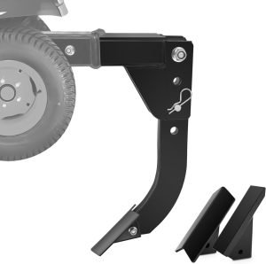 3 Point Trencher Ripper Attachment fit 2″ Receivers, Hitch Mounted Ripper for Tractor Lawn Mower ATV UTV, Adjustable Subsoiler Plow with Replacement Plough Blade in Garden Farm Bury Pipes Sow Seeds