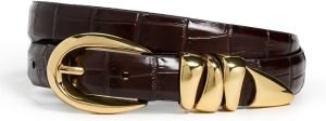 Madewell Women’s Triple Keeper Belt: Croco