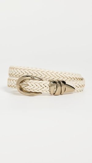 Madewell Women’s Woven Triple Metal Keeper Belt