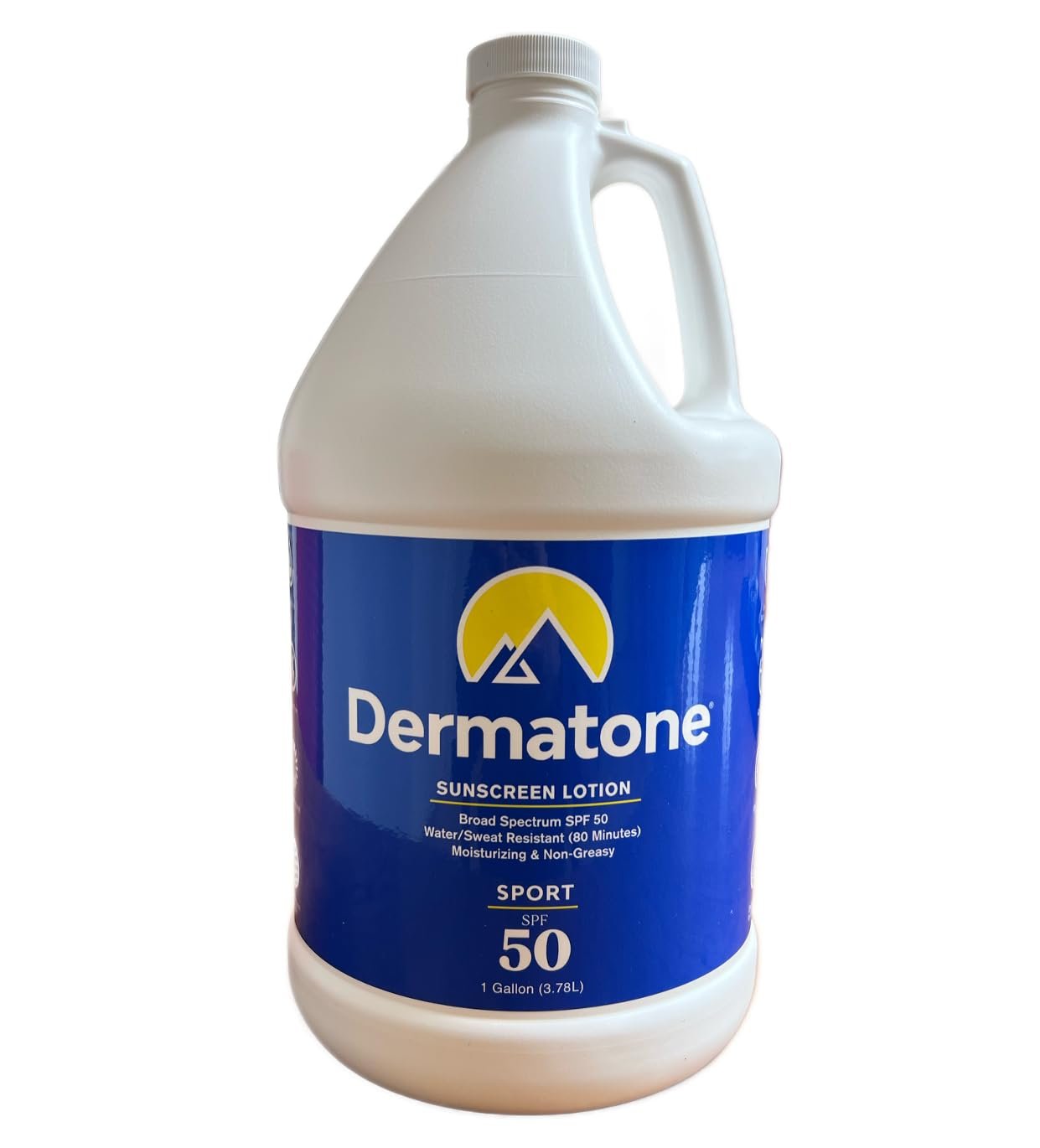 Dermatone Sport SPF 50 Sunscreen Lotion Gallon w/Pump | Oxybenzone & Octinoxate Free | Water Resistant 80 Min. | For Body & Face | Broad Spectrum UVA/UVB Protection | 1 Gallon Jug (128oz) - Image 6