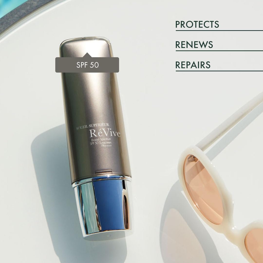 RéVive Soleil Superiéur Face Sunscreen - Broad Spectrum SPF 50 Sunscreen - Ultra-Transparent & Anti Aging Sun Care to Help Improve Skin Barrier Repair & Protect Against UVA/UVB Rays (1.7 oz) - Image 6