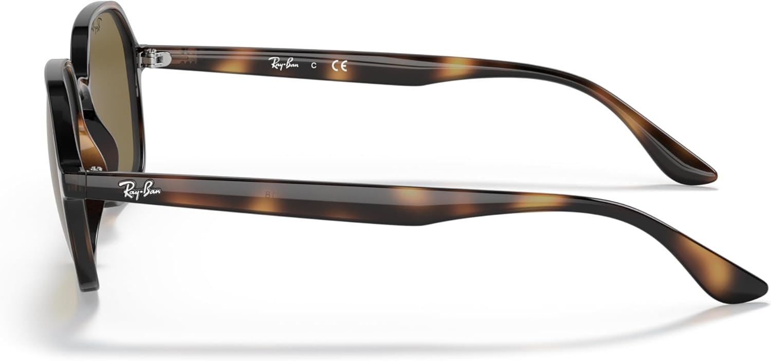 Ray-Ban Unisex Sunglasses Black Frame, Green Lenses, 52MM - Image 2