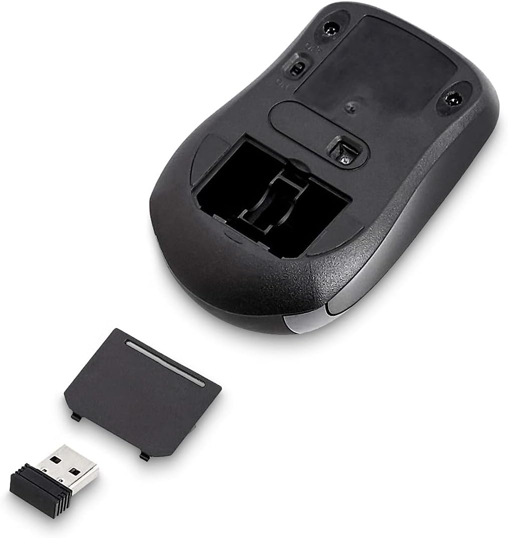 Amazon Basics 2.4 Ghz Wireless Optical Computer Mouse with USB Nano Receiver, Black, 30 Pack - Image 4