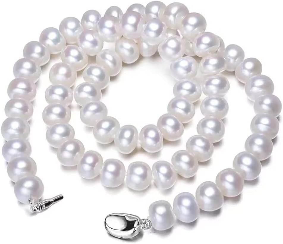 Freshwater Cultured Pearl Necklace Set Includes Stunning Bracelet and Stud Earrings Jewelry Set for Women - Image 4