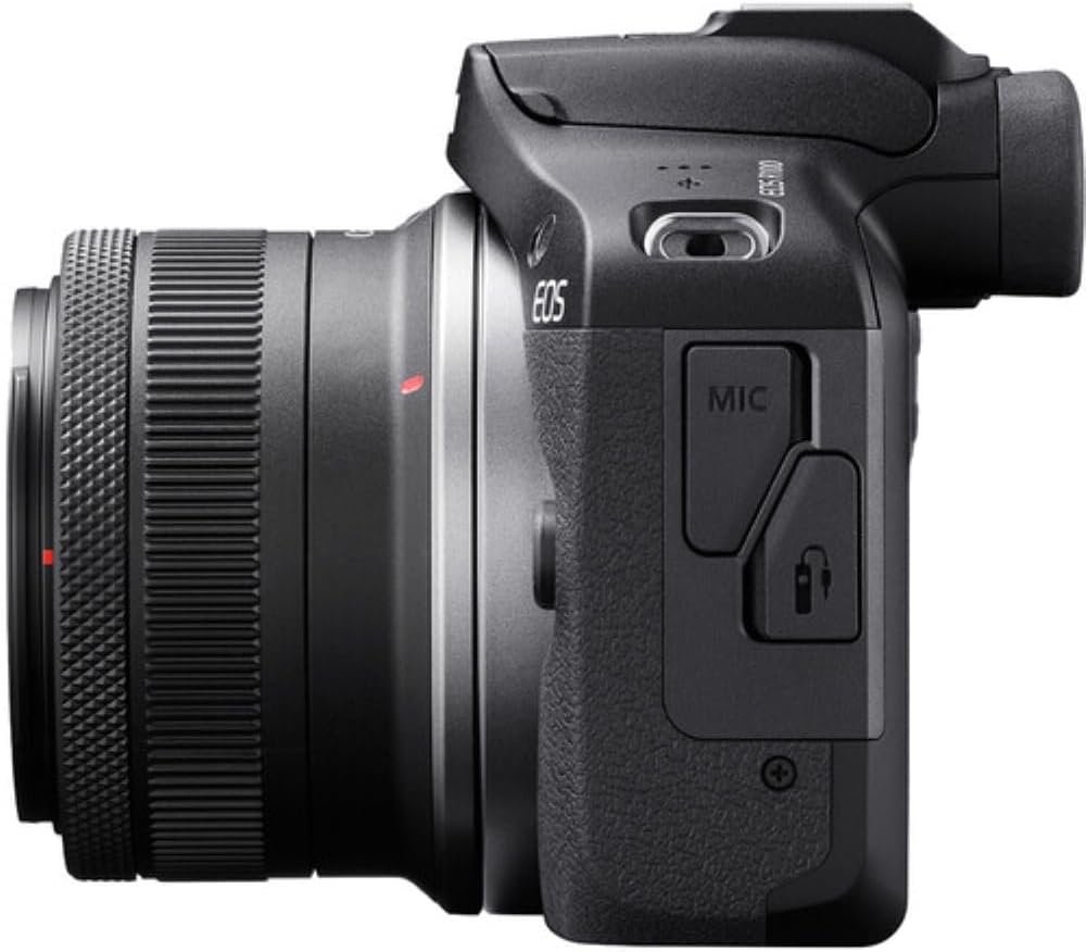 Canon EOS R100 Mirrorless Camera with RF-S18-45mm F4.5-6.3 IS STM Lens Kit, 24.1 Megapixel CMOS (APS-C) Sensor, 4K Video, RF Mount | Black Bundled with 64GB Memory Card & Camera Shoulder Bag (3 Items) - Image 5