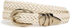 Madewell Women’s Woven Triple Metal Keeper Belt