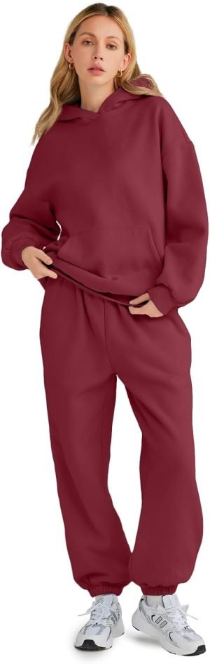 AUTOMET Womens 2 Piece Outfits Lounge Hoodie Sweatsuit Sets Plus Size Fall Fashion Clothes Airport Travel Pants Tracksuits