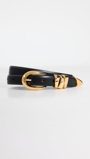 Madewell Women’s Chunky Metal Leather Belt