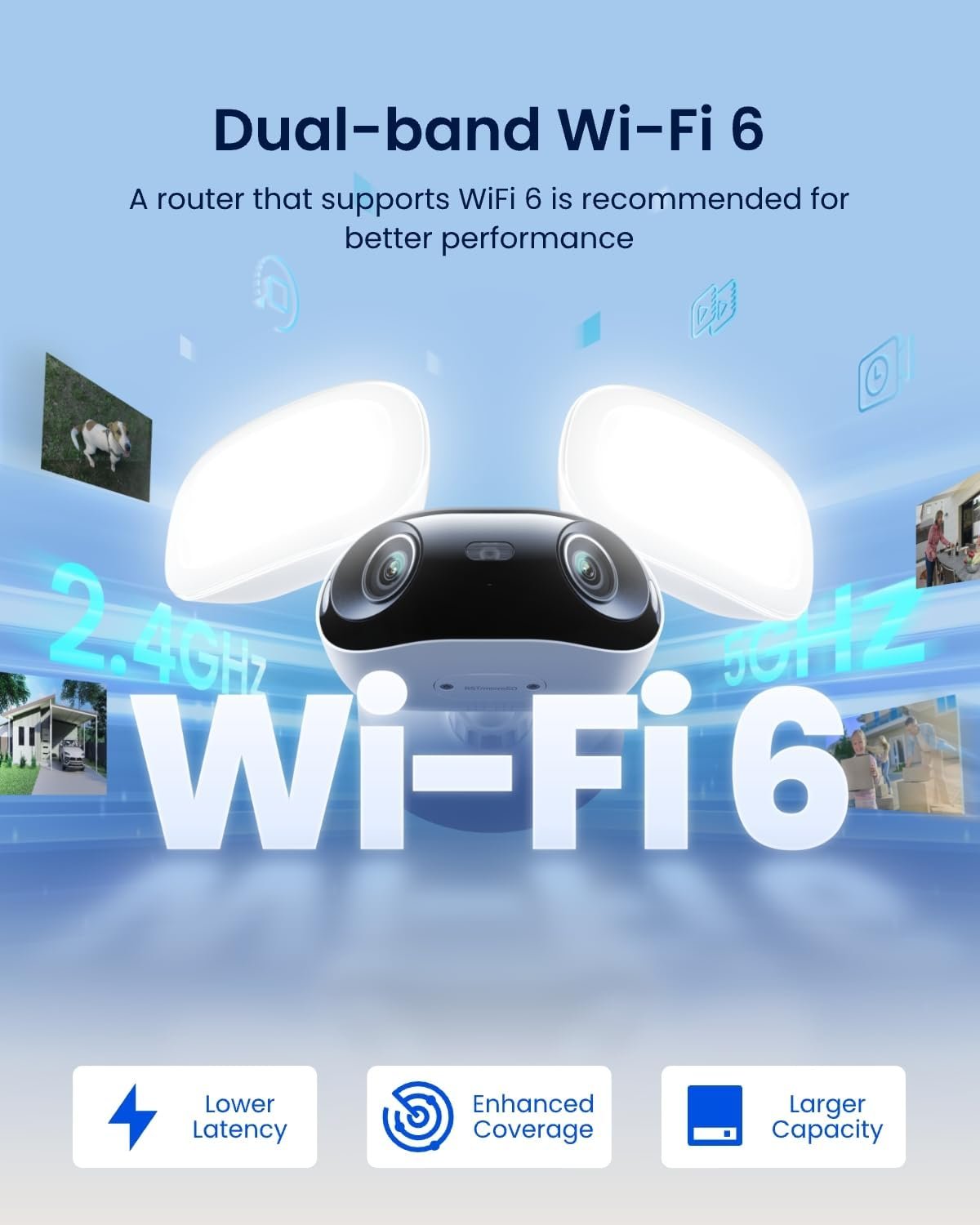 REOLINK Elite Floodlight WiFi, 4K 8MP 180° Panoramic Wired Floodlight Camera, Adjustable 3000 Lumens, Local AI Video Search, Dual-Band Wi-Fi 6, 24/7 Recording, No Monthly Fees, 100~240V AC Hardwired - Image 7