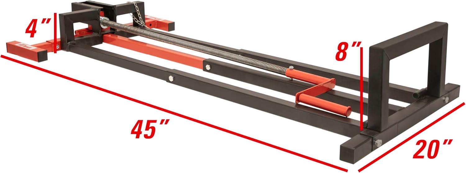 Extreme Max 5001.6781 Spiral Jack Platform Lift for Rider Lawn Mowers - 880 lbs. Capacity, Hand Crank Operation - Image 8
