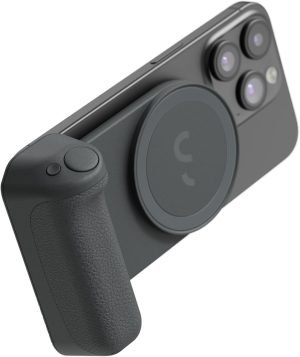 ShiftCam SnapGrip Pro – Phone Camera Grip & Magnetic Power Bank with Qi2 Wireless Charging, Wireless Shutter Button, and Magnetic Mount for All Phones, Tabletop Dock – Midnight