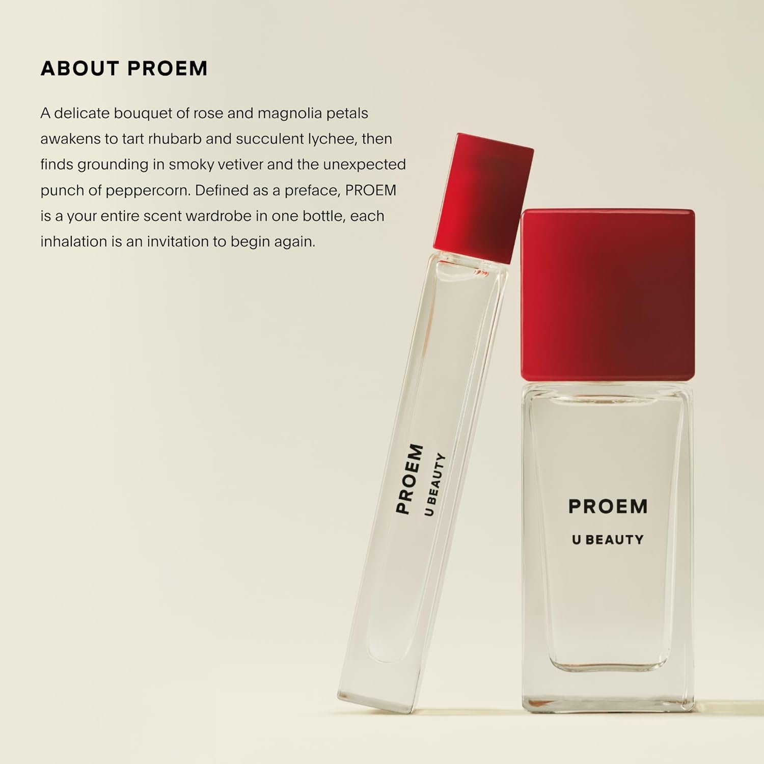 U Beauty The Fragrance Set – PROEM Eau de Parfum 50mL + 10mL Travel Spray | Bold Feminine Perfume with Floral, Fruity & Earthy Notes | Luxury Perfume Gift Set - Image 6