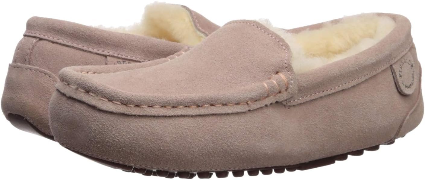 Fireside By Dearfoams Women's Mel Moccasin Shearing Slipper, Memory Foam Suede Loafer, Indoor/Outdoor Slip-in House Shoes - Image 8