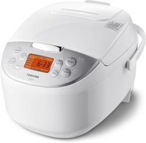 Toshiba Rice Cooker 6 Cup Uncooked – Japanese Rice Cooker with Fuzzy Logic Technology, 7...
